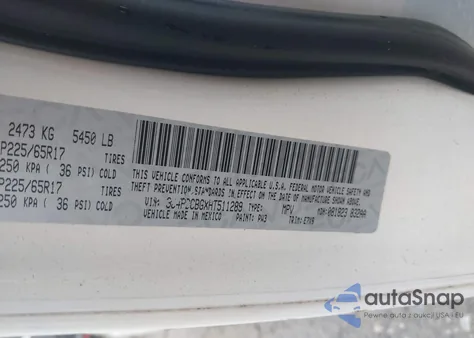 2017 Dodge Journey Sxt from USA, damaged, VIN 3C4PDCBGXHT511289